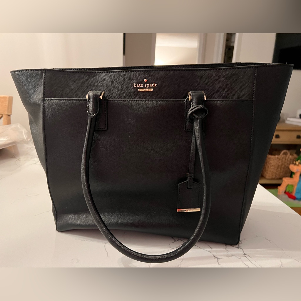 Kate Spade Large Black Tote Saffiano Leather